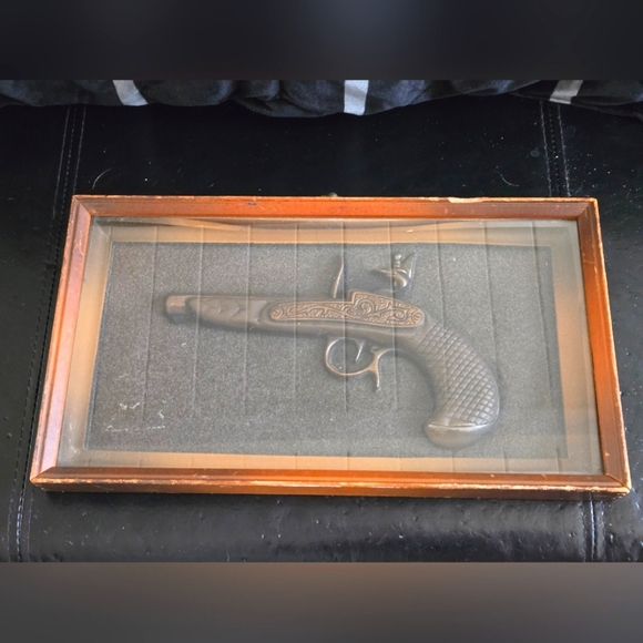 Other - Turner Wall Accessary Decorative Antique-Style Pistol in Shadow Box